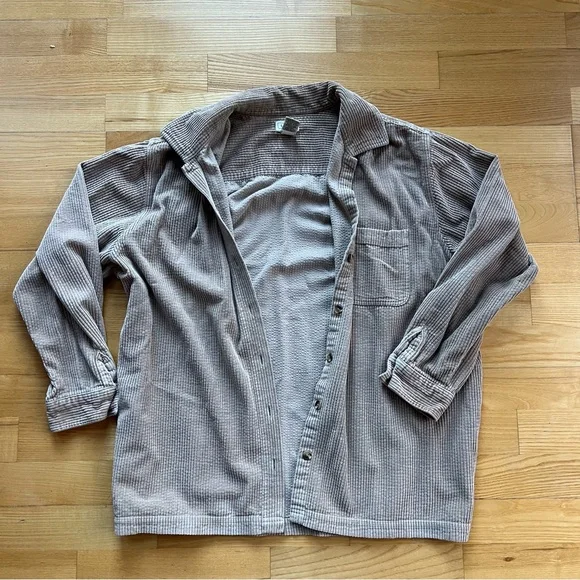 Vintage LL Bean wide wale tan corduroy shirt - Picture 8 of 8